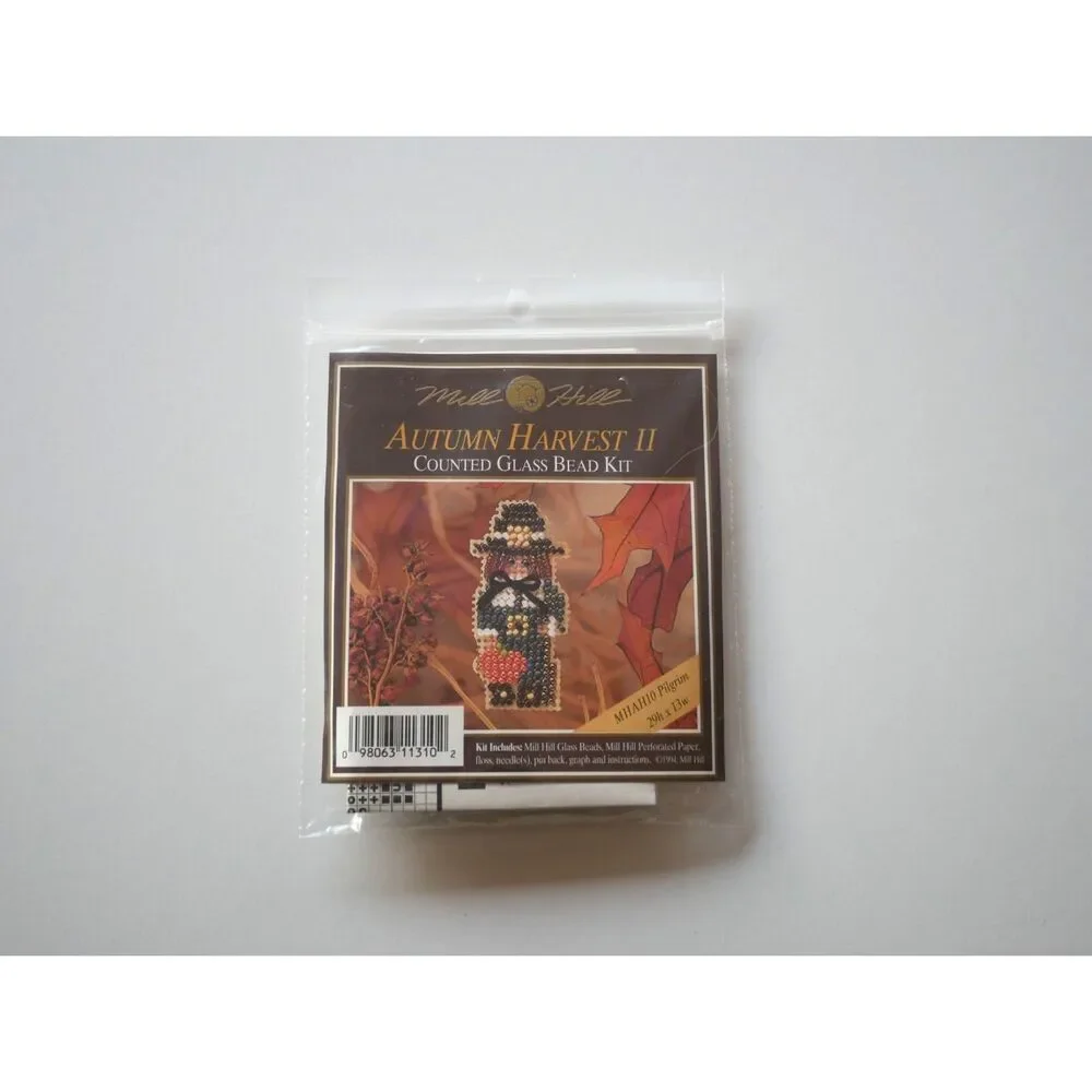 Vintage Mill Hill Autumn Harvest II Pilgrim Glass Bead Kit MHAH10 NOS Sealed